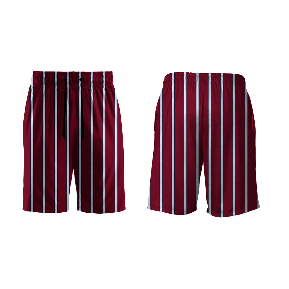 AOPS - RED VELVET STRIPES SHORT