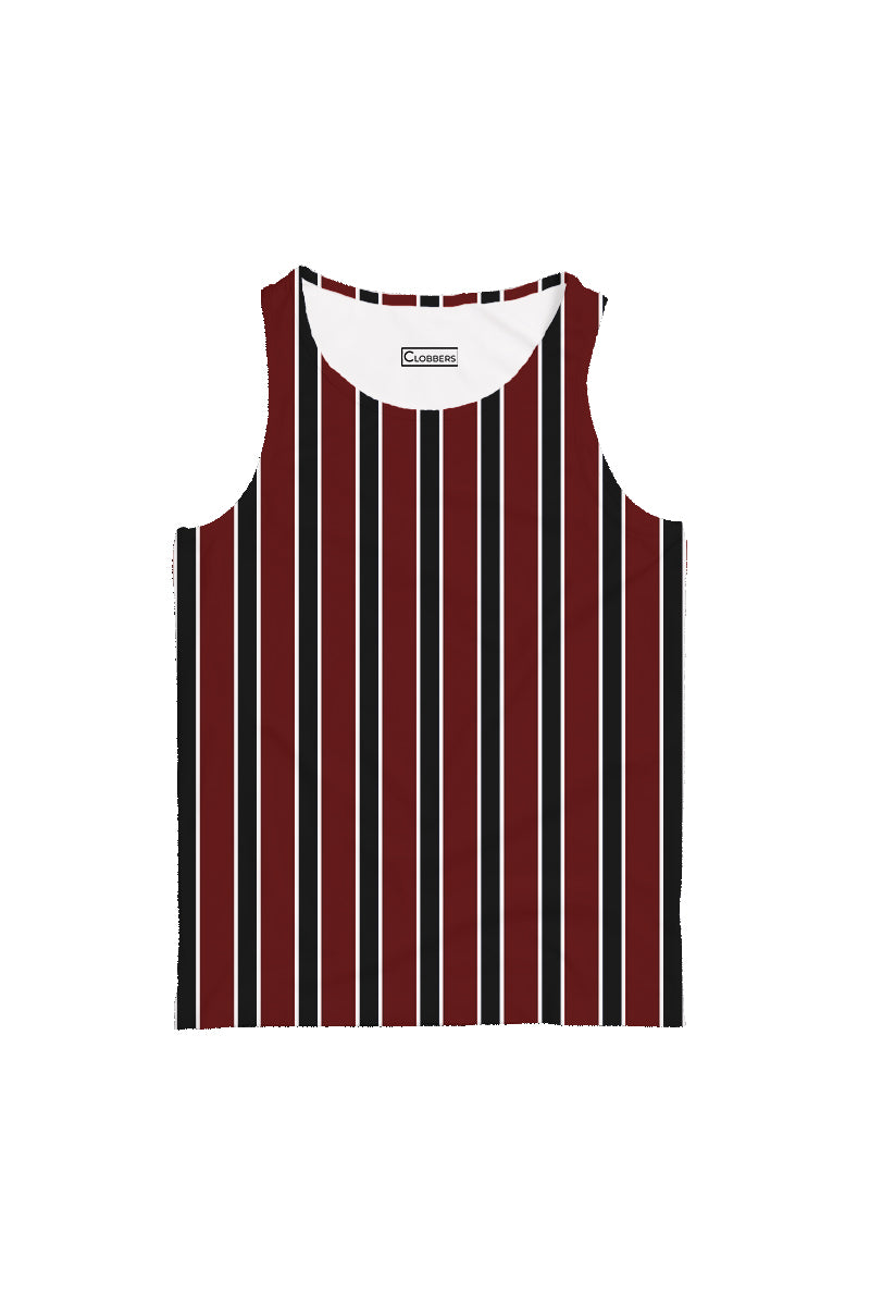 AOTT - RED AND BLACK STRIPES TANKTOP