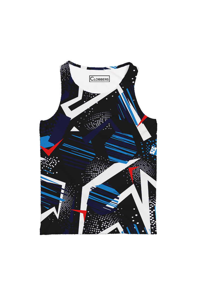 AOTT - BLUE TEXTURE TANKTOP