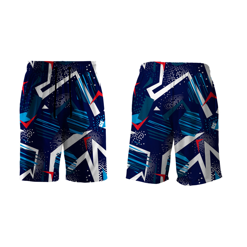 AOPT - BLUE TEXTURE SHORTS