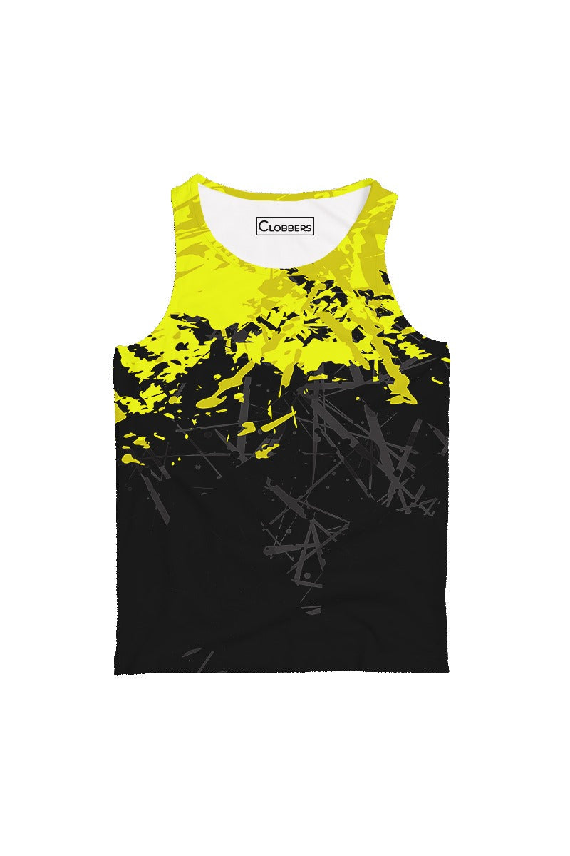 AOTT - YELLOW & BLACK WEB TANKTOP