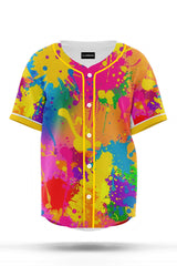 AOBS - MULTICOLOR SPLASH BASEBALL JERSEY