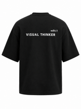 Visual Thinker Heavyweight Boxy Tee – Jet Black