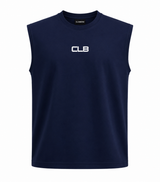CLB Sleeveless Tee – Navy Blue
