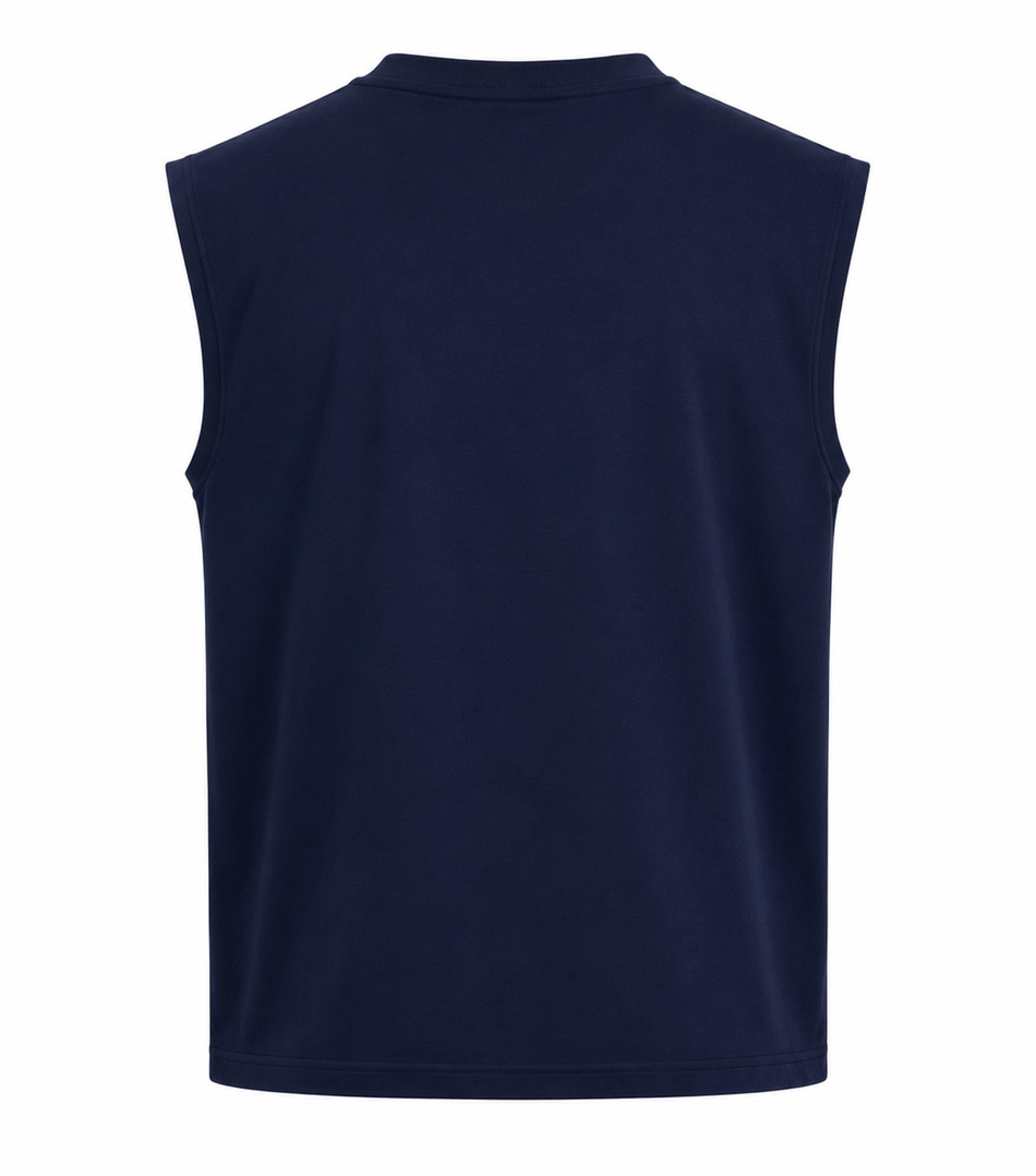 CLB Sleeveless Tee – Navy Blue