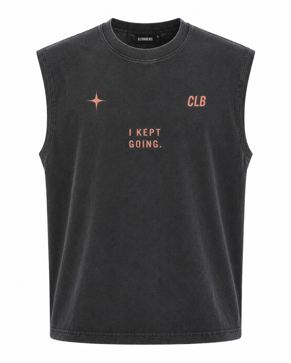Trust The Process Sleeveless Tank – Charcoal