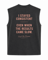 Trust The Process Sleeveless Tank – Charcoal