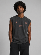 Trust The Process Sleeveless Tank – Charcoal