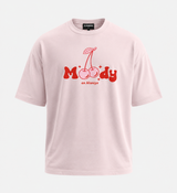 Moody As Always Oversized Tee – Blush Pink