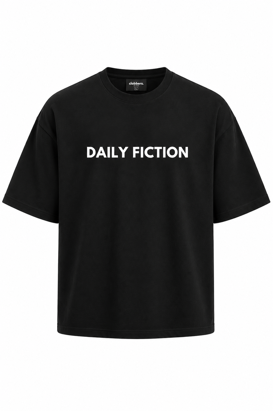 Daily Fiction Oversized Tee – Black
