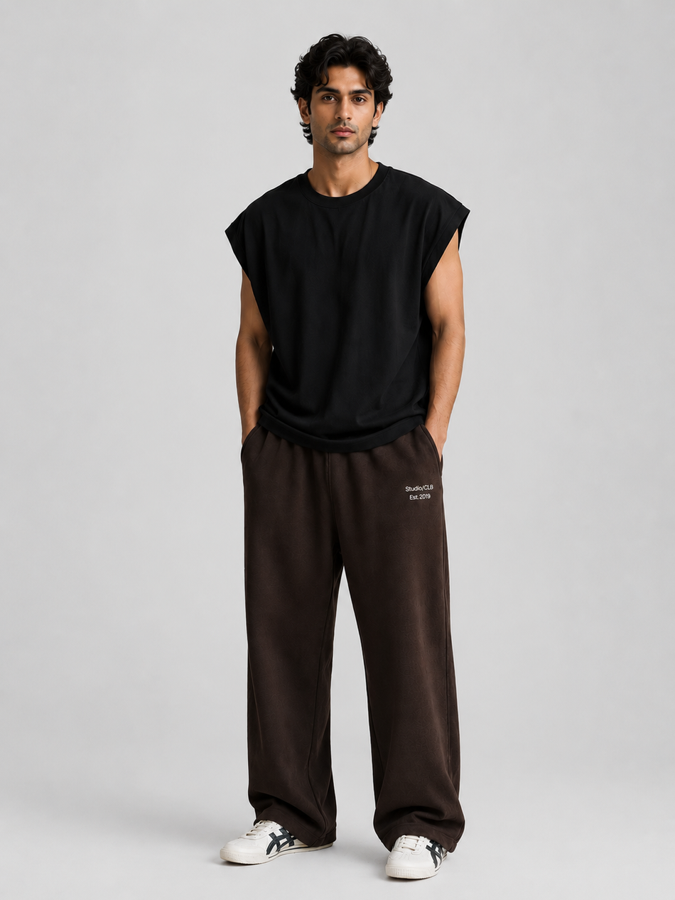 Essential Sleeveless Tee - Black