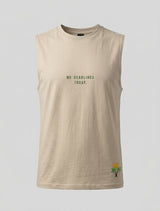 CLB No Deadlines Sleeveless Tee – Beige