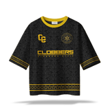 AOJ - BLACK PATTERN OVERSIZE JERSEY