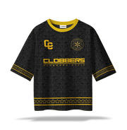 AOJ - BLACK PATTERN OVERSIZE JERSEY