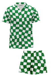 Green Checkered Co-Ord Set