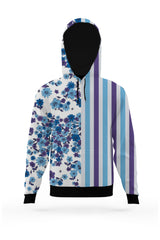 AOPH - BLUE LINE WITH FLORALS HOODIE