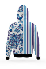 AOPH - BLUE LINE WITH FLORALS HOODIE