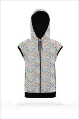 AOSZH - FLORAL GARDEN ZIPPER HOODIE