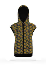 AOSZH - DRY LEAF SLEEVELESS ZIPPER HOODIE