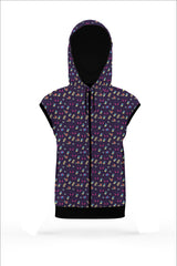 AOSZH - GRAY GALAXY ZIPPER HOODIE