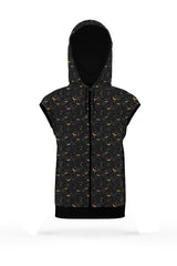 AOSZH - BATS IN NIGHT SLEEVELESS ZIPPER HOODIE