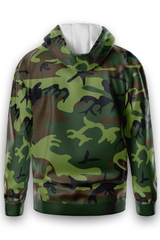 AOZH - ARMY GREEN ZIPPER HOODIE