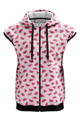 AOSZH - WATER MELON SLEEVELESS ZIPPER HOODIE