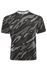 AOUT - BLACK CAMUFLAGE TSHIRT