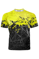 AOUT - YELLOW & BLACK WEB TSHIRT