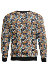 AOSS - BLACK & BROWN LEAF SWEATSHIRT