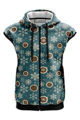 AOSZH - WINTER BREEZE SLEEVELESS ZIPPER HOODIE