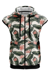 AOSZH - BLOSSOM SLEEVELESS ZIPPER HOODIE