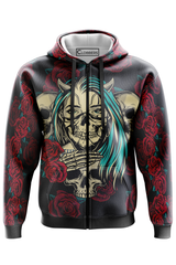 AOZH - KILLER EYES ZIPPER HOODIE
