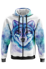 AOZH - LONE WOLF ZIPPER HOODIE