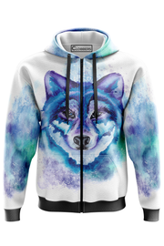 AOZH - LONE WOLF ZIPPER HOODIE