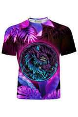 AOUT - FLORAL WOLF TSHIRT