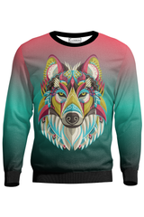 AOSS -  GEOMETRICAL WOLF SWEATSHIRT