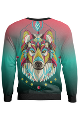 AOSS -  GEOMETRICAL WOLF SWEATSHIRT