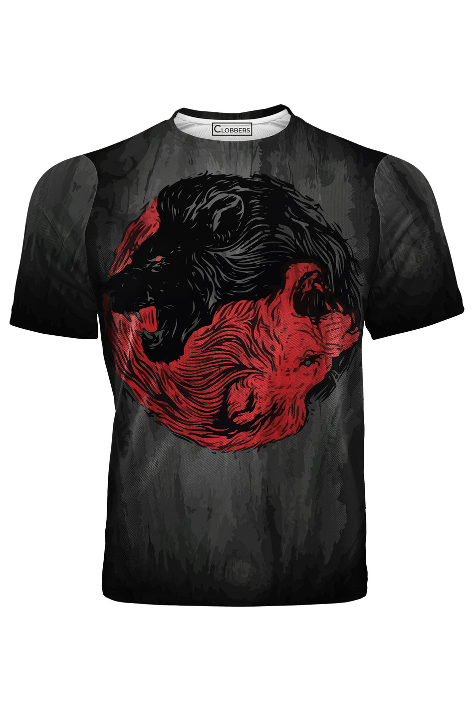 AOUT - RED & BLACK LION TSHIRT