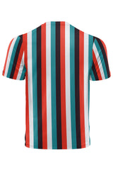 AOUT - RED AND BLUE STRIPES TSHIRT