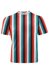 AOUT - RED AND BLUE STRIPES TSHIRT