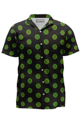 AOHS -PLANTED PATTERN BLACK SHIRT
