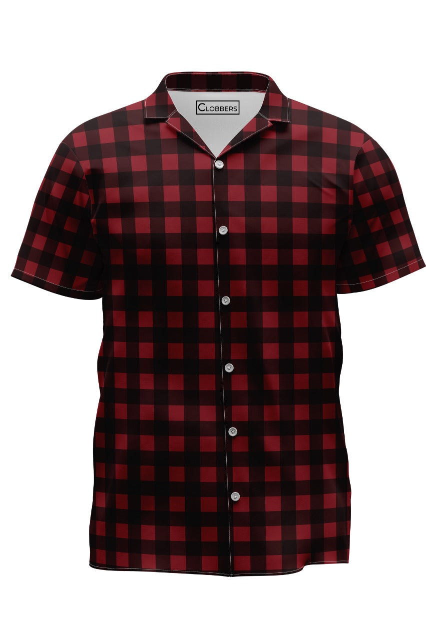 AOHS - WINE RED CHECK SHIRT