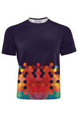 AOUT - MULTI COLOR POLYGON TSHIRT